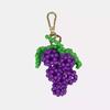 18K Gold Fruit-Inspired Apple & Watermelon Pendant with DIY Colored Beads and Lemon Design.