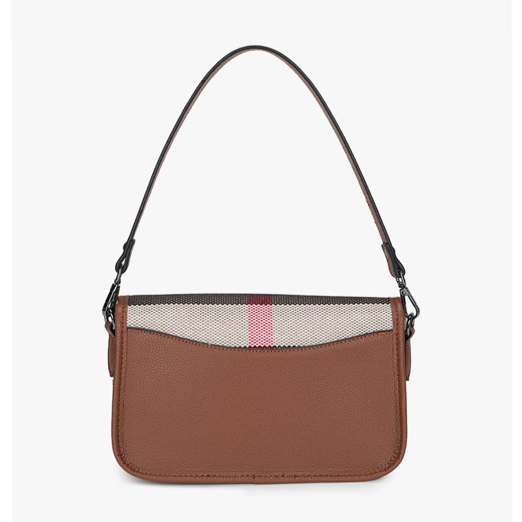 Fashion Plaid Women's Bag Small Armpit Bag Wide Shoulder Strap Summer Single Shoulder Crossbody Bag 2026 New Bag