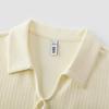 Semir Women's Polo Collar Ruffle Trim Puffball Dress