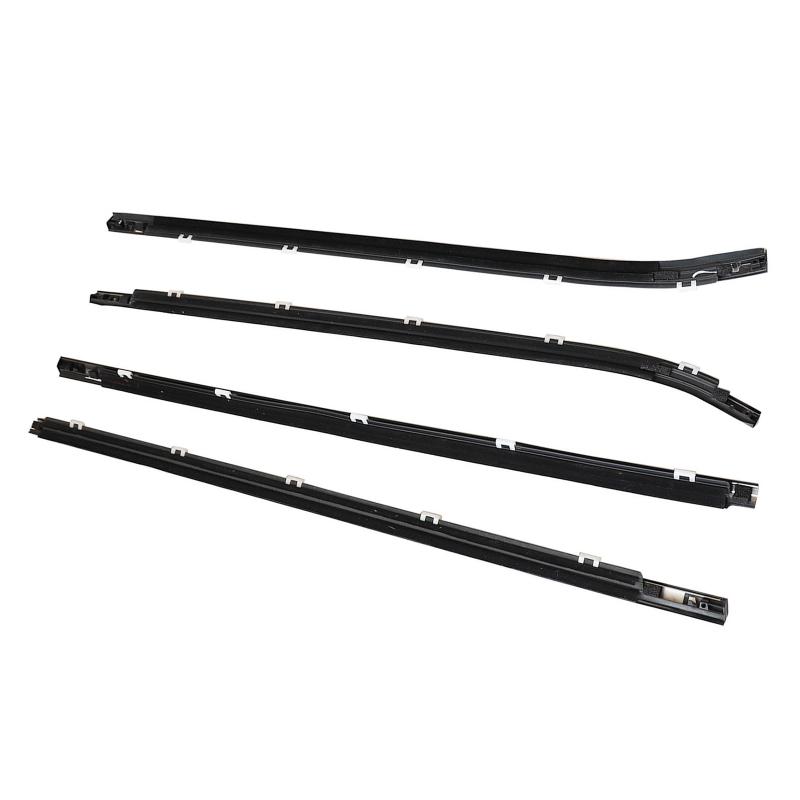 4pcs/set Black Car Door Window Glass Weatherstrip Trim For Hyundai I30 2008-2011 822102L000 Waterproof Pressure Sealing Strip
