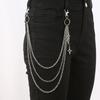 Punk Metal Chain for Jeans: Multi-layer Waist Decoration for Men & Women - European American Hip Hop Style