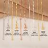 Yaoquan 18K Gold-Filled Watermelon Seed Clavicle Chain - Handmade DIY Jewelry Accessory