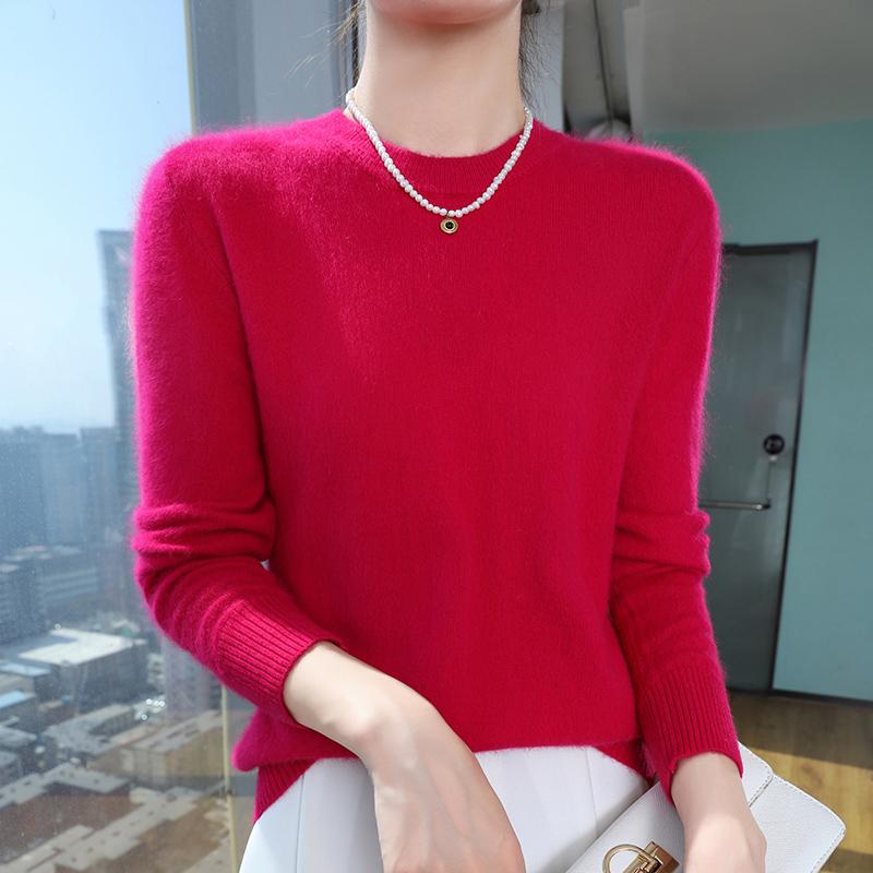 Γυναικείο Πιο Ζεστό Πουλόβερ Μινκ Επένδυση από Πολικό Φλις Υπερβολικά Άνετη Χειμερινή Μπλούζα