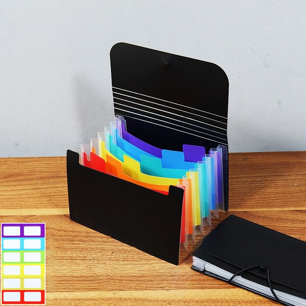 Waterproof Organ Bag 7 Layer File Pouch Portable A6 File Folder