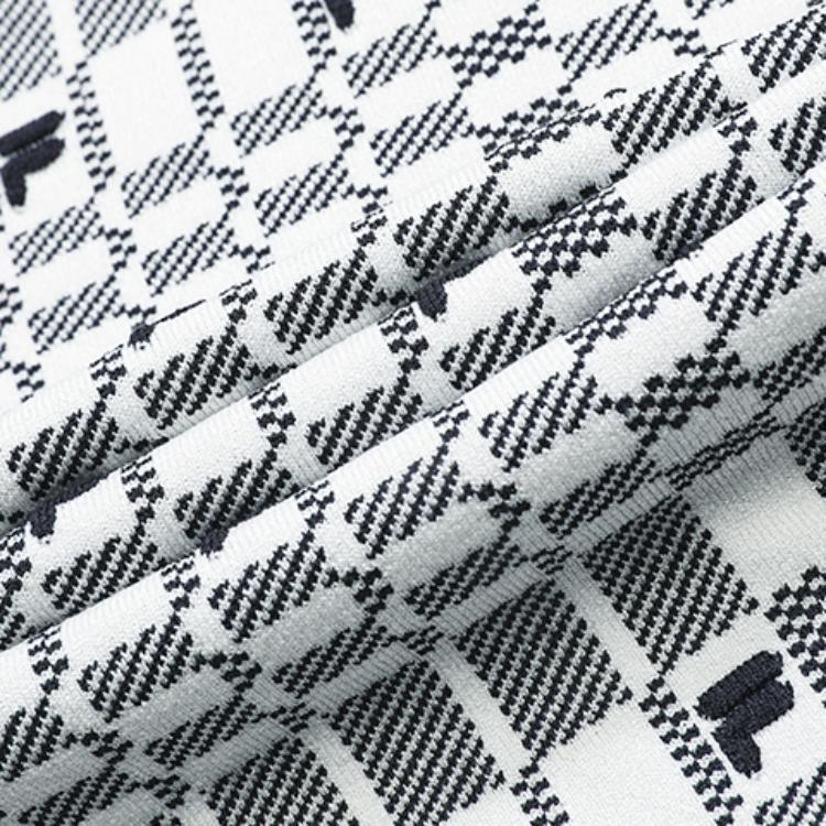 FILA Logo Embroidered Pattern Breathable Fashion Casual Elegant Short Sleeve Dress Women dresses Legendary-Blue F11W321313FNV