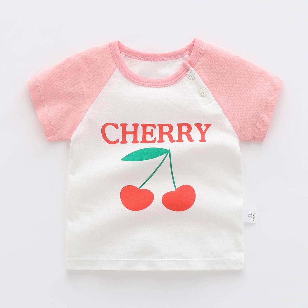 Baby Top Pure Cotton Short-sleeved Baby Girl Summer Thin Children's Clothing 0 Years Old 1 Boy T-shirt 3 Children Half-sleeved Children
