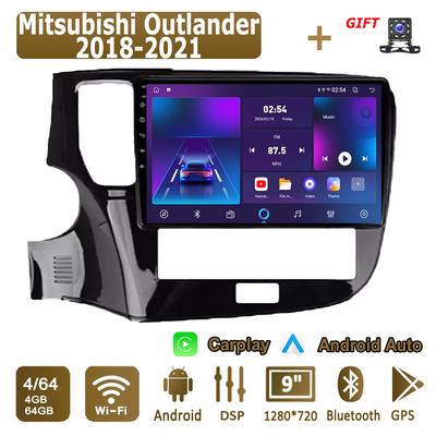 Android Carplay Autorádio Pro Mitsubishi Outlander 2018-2021 Multimediální Přehrávač Hlavní Jednotka Stereo GPS Navigace BT WIFI 4+64GB