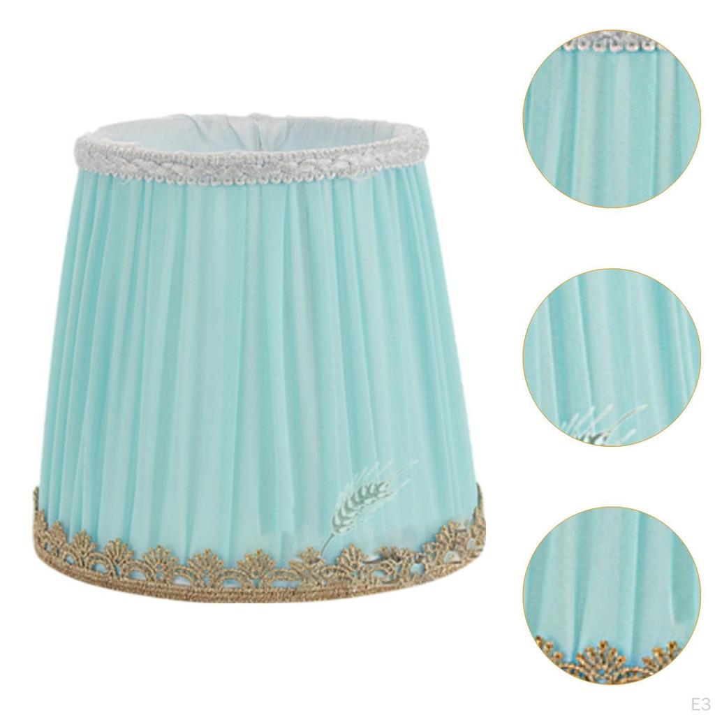 Chandelier Fabric Lampshade Wall Lamp Cover E14 Easy Install Pendant Light for Home Bedroom Bar
