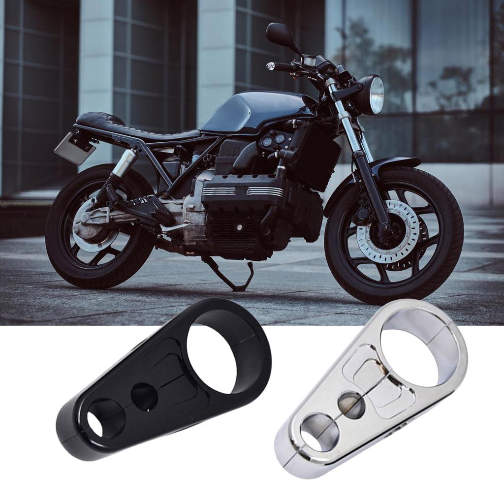Motorcycle Handlebar Mount Throttle Clutch Cable Brake Line Fixed Clips 25mm Handlebar Double Hole Clutch Cable Clamp