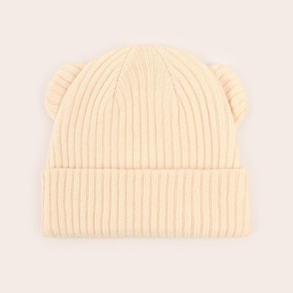 Infant Knitted Hat With Windproof Warmth For Spring Autumn Baby Girls