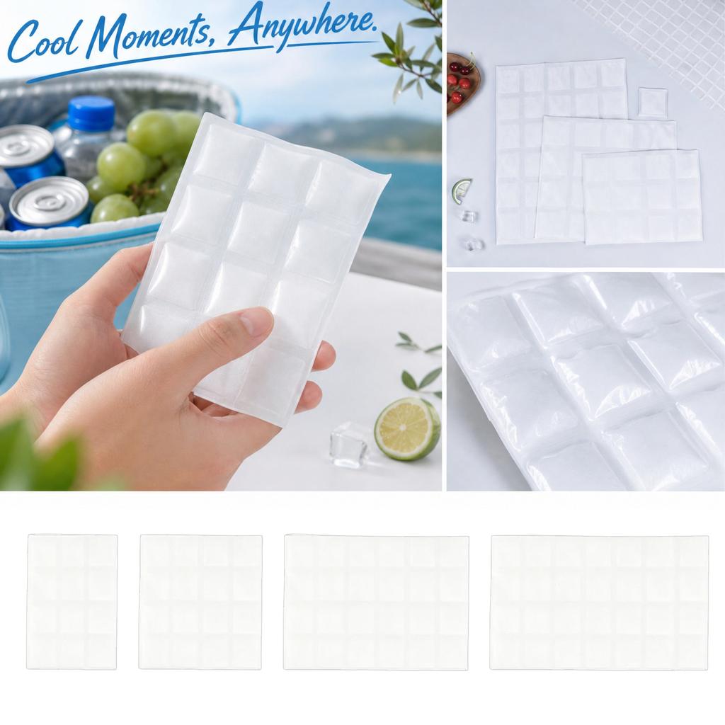 5 Compartment Flat Ice Pack for Picnic and Outdoor Cooler