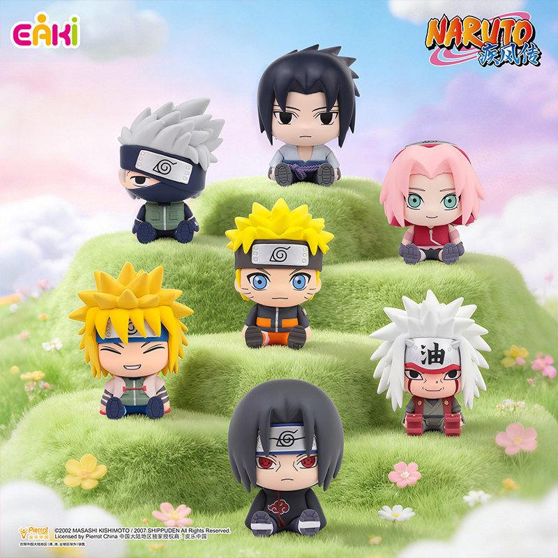 EAKI Naruto Action Figure Shippuden Sitting  Sasuke Kakashi Itachi Jiraiya Minato Anime Figure Collectible Toys Gifts