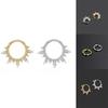 Fashion Septum Piercing Hoop Earrings for Women Jewelry Zircon Cartilage Daith Helix Tragus Piercing Body Accessories Nose Stud