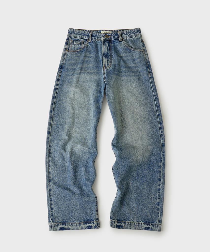HOOVES Stacking Wide Denim Pants [Light Blue]