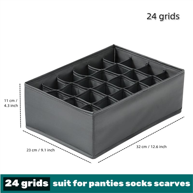 Socks Underwear Organizer Storage Box Washable Odorless Storage Box Drawer Organizer For Lingerie Bras Socks Leggings Organizers