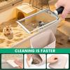 Stainless Steel Cat Litter Scooper Set with Small Broom and Dustpan Clean Non-Stick Shovel For Small Pets or Reptile Sand Waste