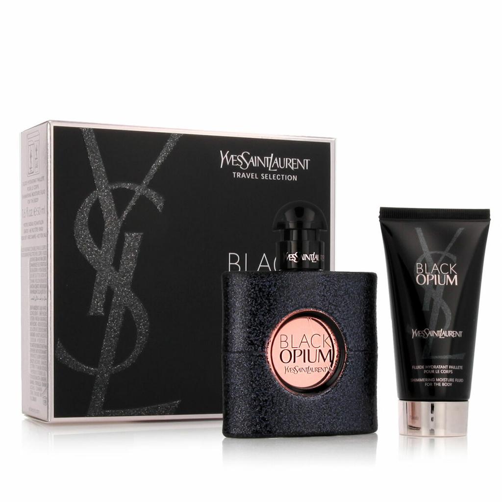 Set Yves Saint Laurent: Black Opium, Hydraterend, Bodylotion, 50 ml + Black Opium, Eau De Parfum, Voor Vrouwen, 50 ml