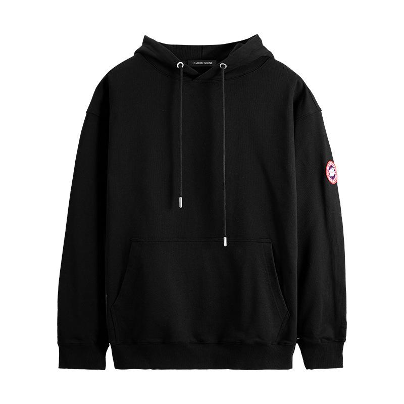 Men's 2025 Canada Goose Hoodie - Versatile Long Sleeve Solid Color for Spring, Autumn, Winter