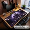 Skull Gothic Theme Custom Mouse Pad Personalized With Name Text Customized Desk Mat For Office Home Decor