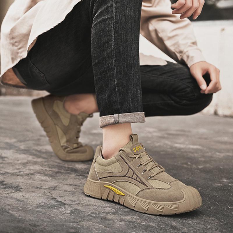 Labor Protection Shoes Men's Breathable Work Shoes Non-slip Wear-resistant Sports Shoes Casual Work Shoes