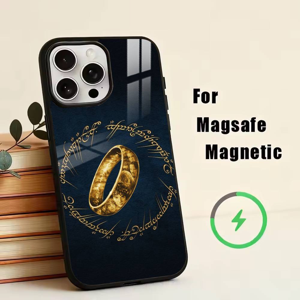 The Lord of the R-Rings Map  Phone Case For iPhone17,16,15,14,13,12,11 Plus,Pro Magnetic For Magsafe Wireless Charging