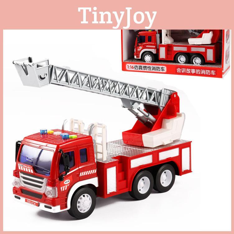 Fire Rescue 1:16 Scale Inertia Toy With Flashing Lights And Sound For Kids