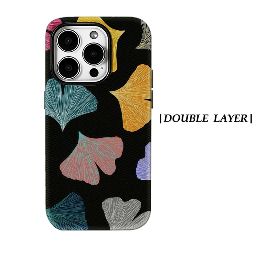 

Ginkgo Hues Phone Case for IPhone 17 16 15 14 13 Pro Max Plus for Magnetic Single Double-layer Tough Case IPHONE14