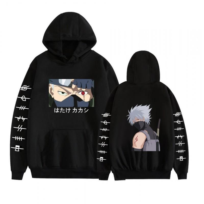 Anime Hoodie Naruto Inspired Casual Sweatshirt Teens Men Winter Warm Long Sleeve Pullover With 3D Pouch Pocket