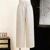Lightweight Elastic Waist Wide Leg Pants for Middle-Aged and Elderly Women
