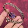 Star Amethyst Bangle Copper Wire Wrapped Jewelry Adjustable Cuff Bracelet Handmade Real Gemstone Jewelry Copper Wire Bangle Gifts for Women