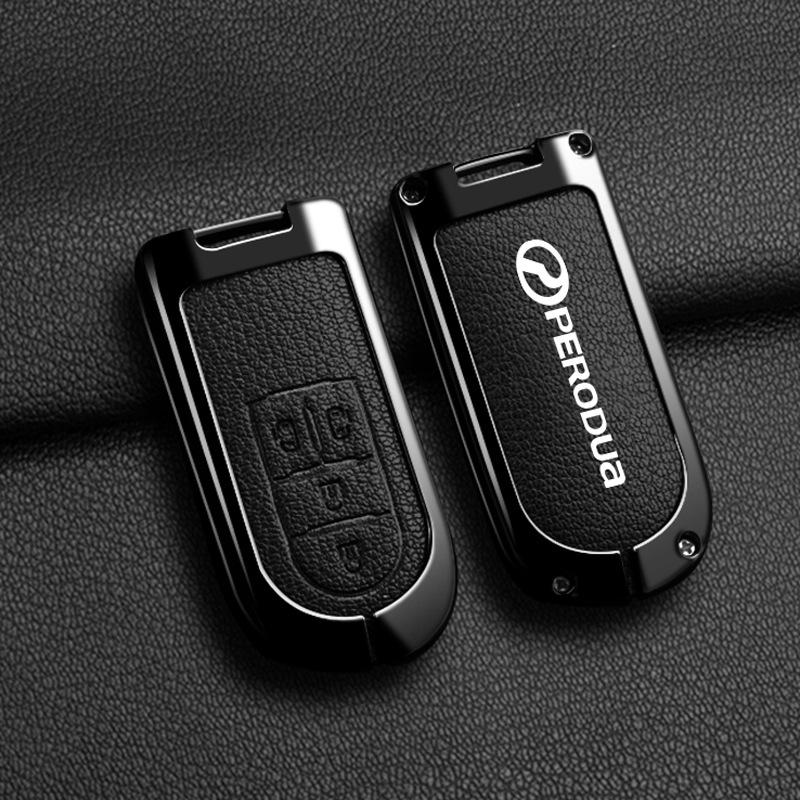 Suitable for Beilu big key case Car PERODUA Toyota remote control car Key case to protect men and women Metal case