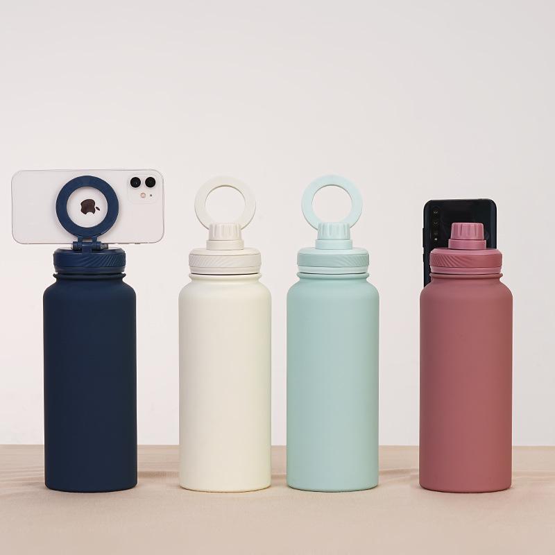 2026 Magnetic Mobile Phone Holder & 1L Stainless Steel Insulated Sports Water Bottle