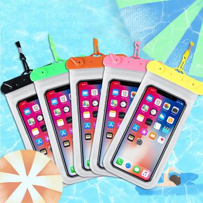 1 Set Waterproof Phone Bag Touchscreen Waterproof Anti-collision Transparent Cell Hone Waterproof Bag Water Sports