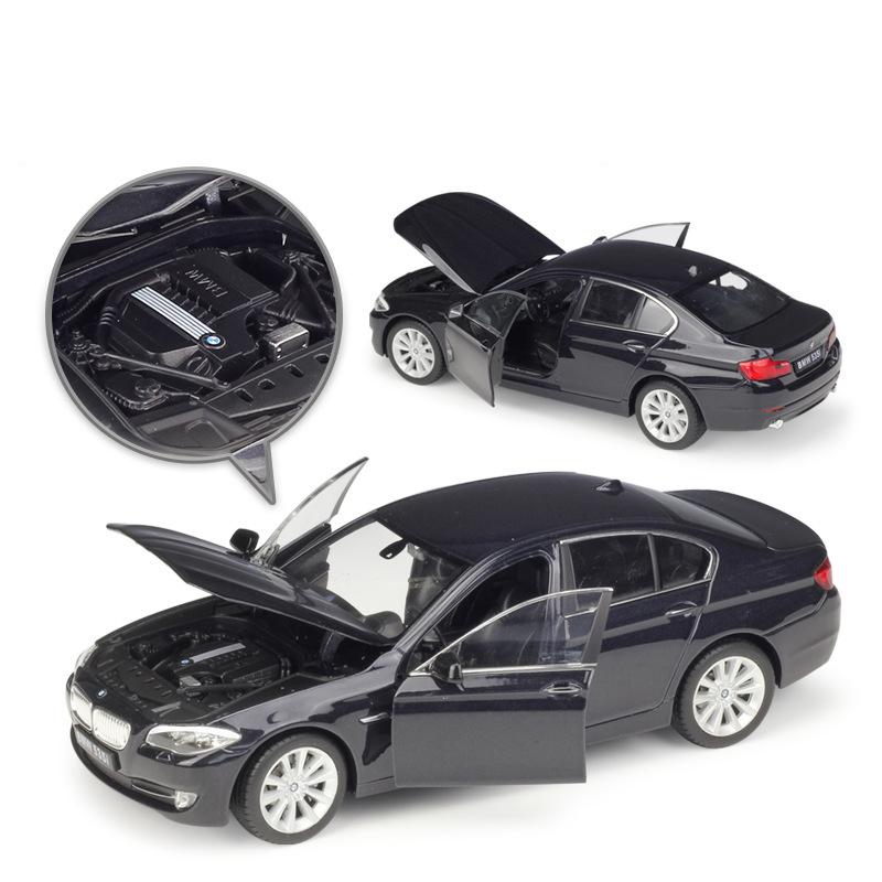 WELLY 1/24 BMW 535i Alloy Scale Car Model Diecast Metal Static Miniautre Model Car Collection Children Toy Car Vehicles Gifts