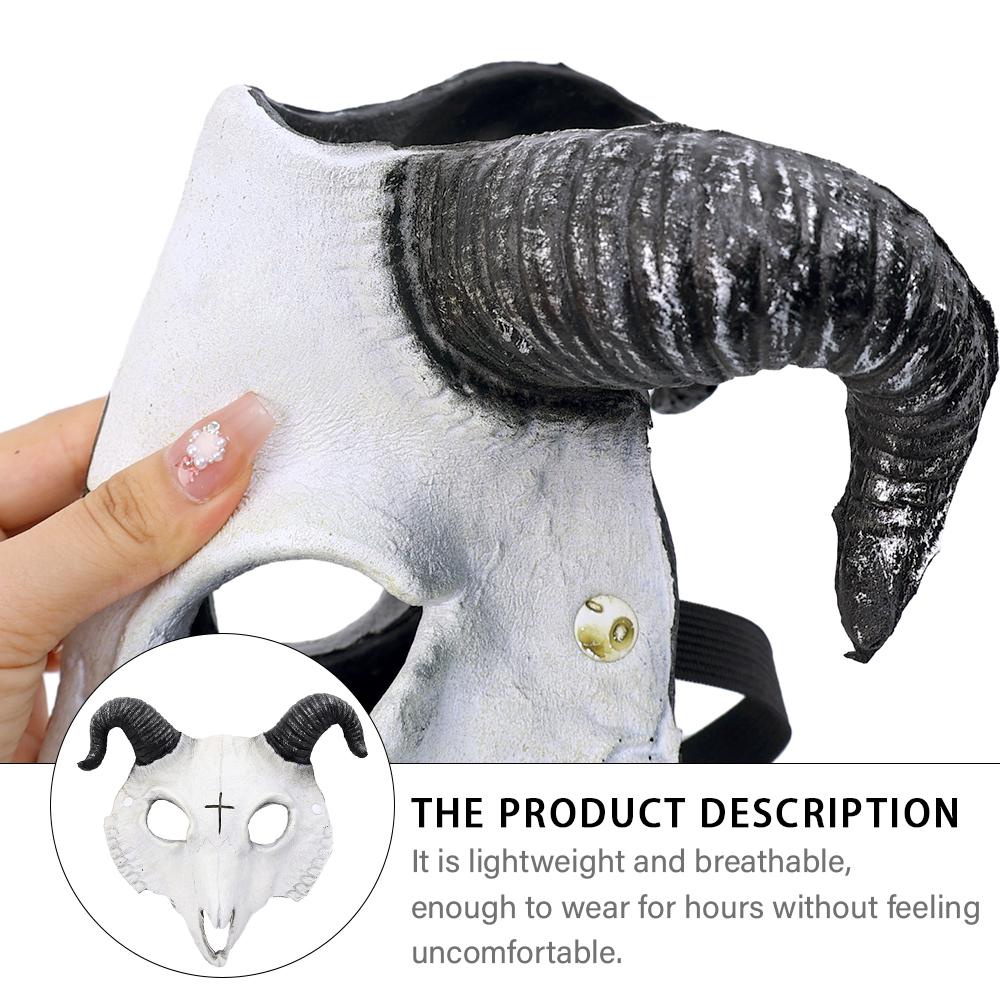 Halloween Skeleton Goat Horror Masks Skull Horror Demons Cosplay Dance Prom Carnival Party Props Roleplay Animal Mask for Adults