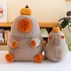 Ruyi Persimmon Capybara Plush Toy Cute Cartoon Girl Birthday Holiday Dolls Gift