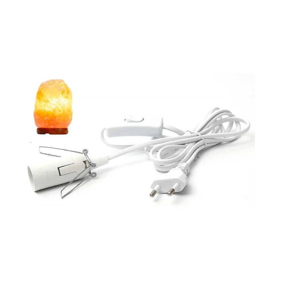 Cable for Salt Lamp with Switch - E14-1.8 M - Socket for Salt Lamp, White-hy