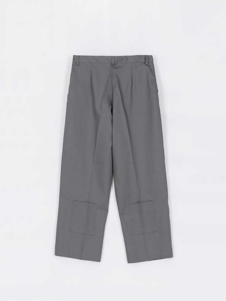 261EUI Back Low Pocket Pants Gray