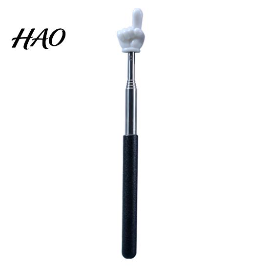 Telescopic Teacher Pointer Portable Mini Anti-slip Finger Shape Retractable Multi-functional Handheld Blackboard Presenter Stick School Classroom чёрный