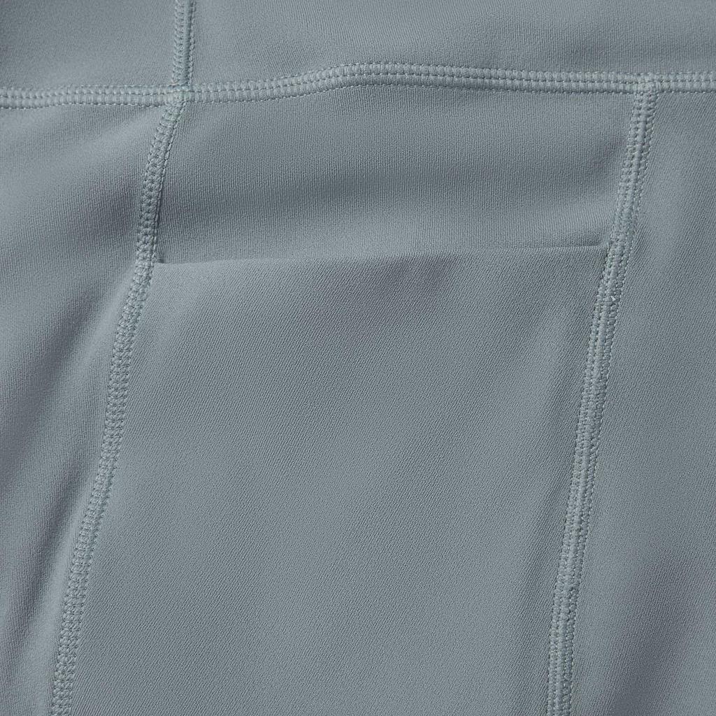 Li Ning Fitness Series Solid Color Mid Waist Versatile Tight Sports Long Pants Women bottoms Storm-Gray AULV024-3