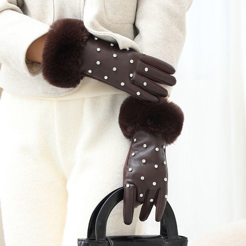 

Перчатки Женские Зимние Теплые и Холодные Женские Зимние Перчатки Для Верховой Езды Перчатки С Сенсорным Экраном темно-серого