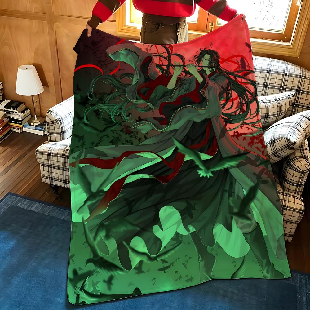 Novel G-Grandmaster O-Of D-Demonic C-Cultivation Throw Flannel Blanket Suitable for Sofas Beds Offices Travel, Camping Chairs