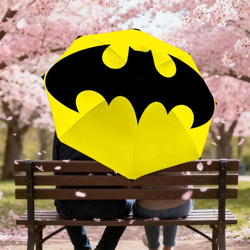 1PC Warner batman logo Umbrella-8-Rib Reinforced, Automatic Open, Lightweight & Durable-A53