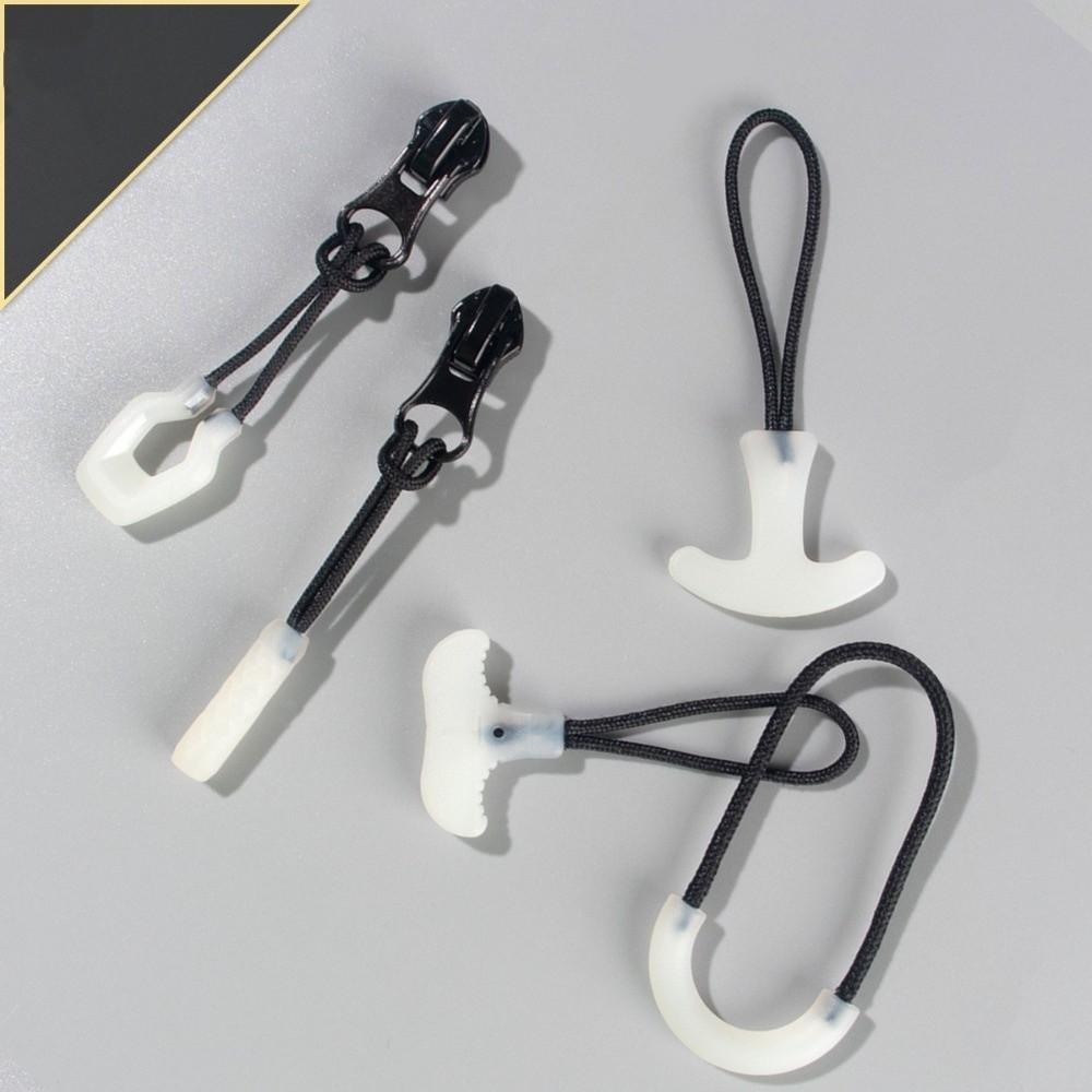 10pcs Glow in The Dark Zipper Head Replacement 10Pcs Zipper Slider Pull For Bag