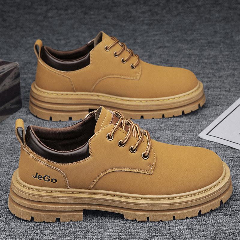 

Autumn men s shoes new breathable Martin boots men s trend versatile non-slip wear-resistant casual tooling shoes labor insurance shoes men 39