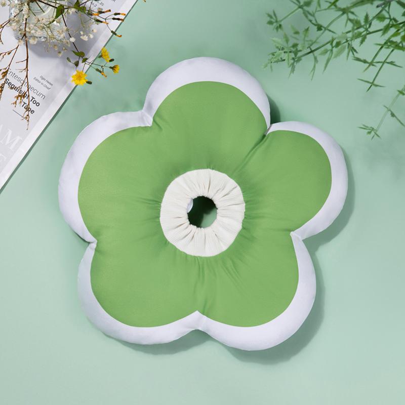 

Ошейник для восстановления кошек и собак, милый цветочный конус, елизаветинский ошейник для маленьких и средних собак, кошек, противоукусный, регулируемый электронный ошейник для домашних животных M (Neck 18-33cm) зелёный