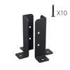 2pcs Metal Corner Bracket Heavy-Duty Wood Fence Mounts Support  Mounting Bracket Post Stabilizer