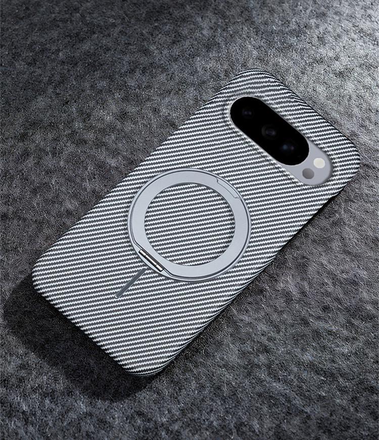 Google Pixel 10A/9ProXL Magnetic Carbon Fiber Stand Case