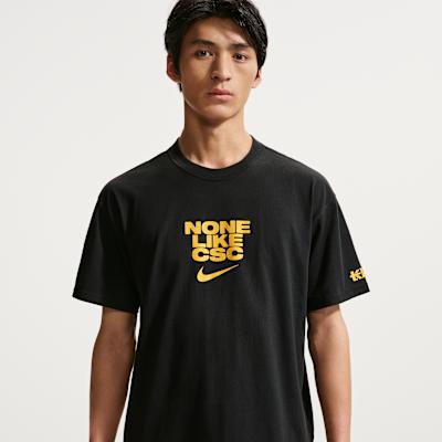Nike T Shirts Men s Black Crew Neck Moderate 2XL