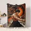 1Pc Bruce Lee Dragon Power Blanket Soft And Comfortable Casual Warm Camping Travel Christmas Halloween Xmas Gift M924420